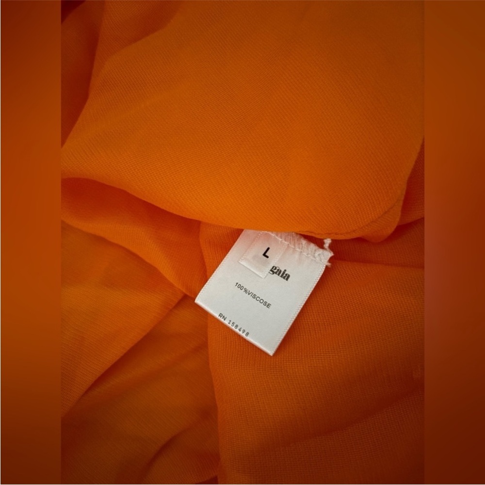 cult gaia Orange Halter Maxi Dress - Picture 9 of 9